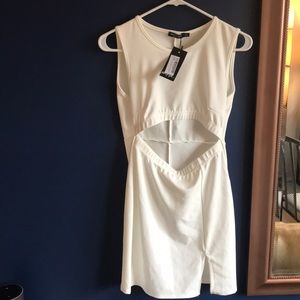 Nasty Gal white mini dress